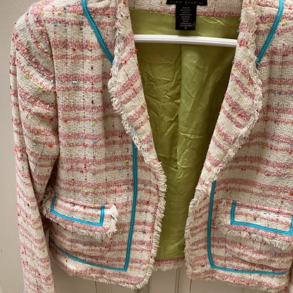 Pink tweed blazer - Picture 4 of 4